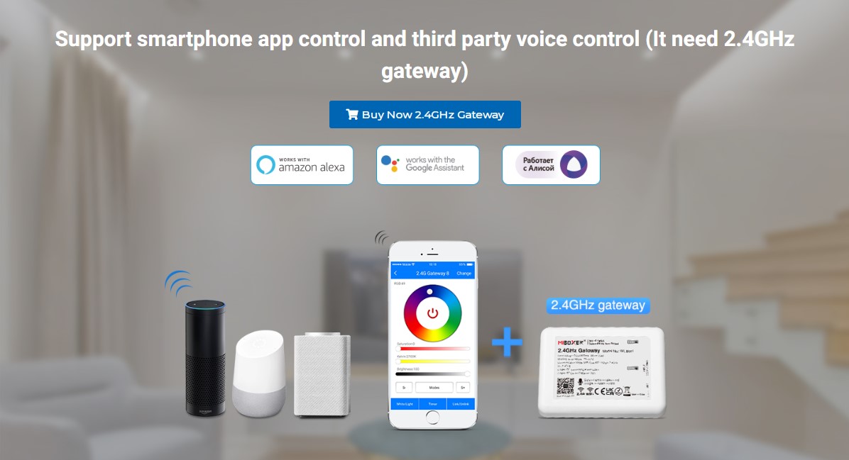 Ovladač Mi Boxer RGB + CCT pro LED pásky 